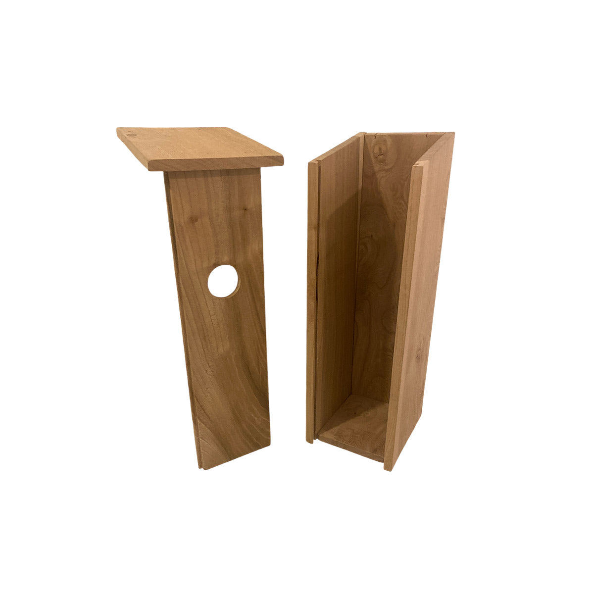 Geschenkhuisje - Wijnkistje en Vogelhuisje - Lokaal Rotterdams hout - handgemaakt